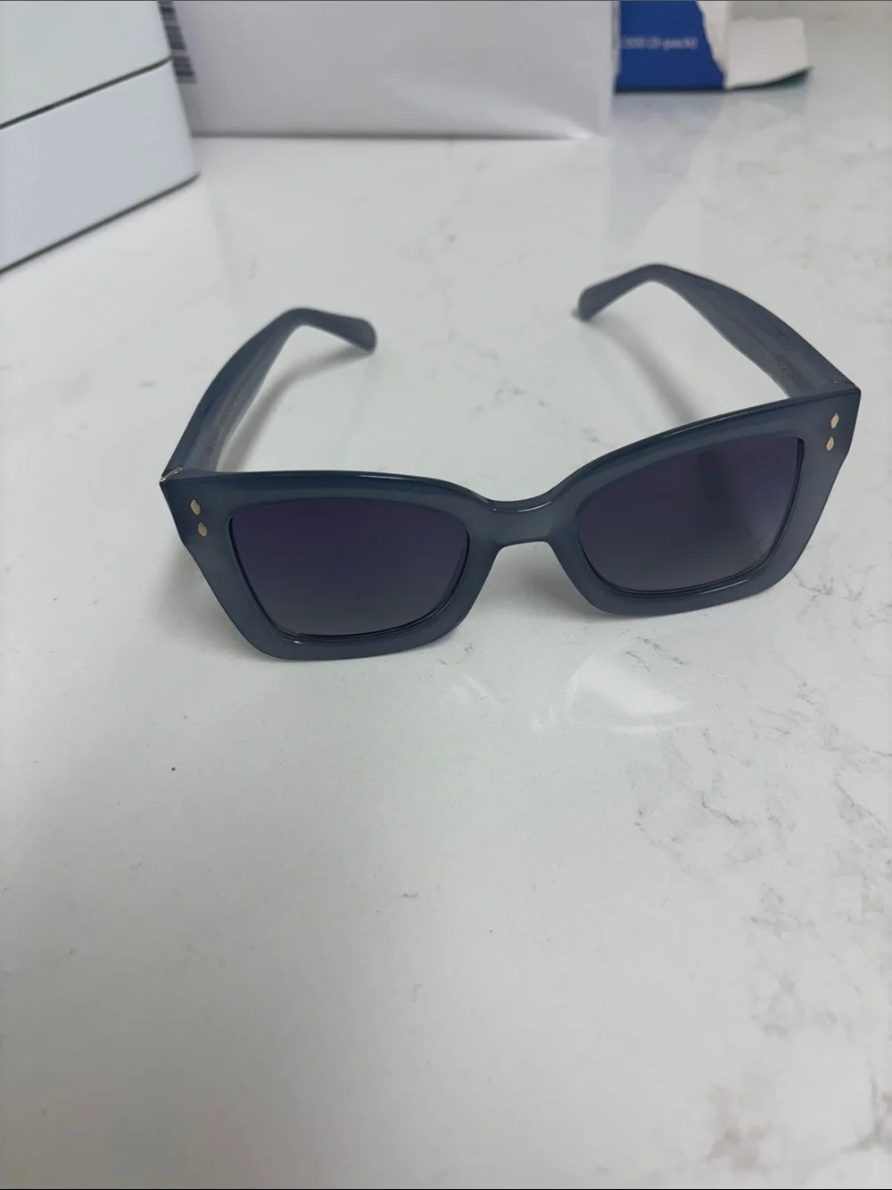 Z Supply Confidential Square Sunglasses in Slate Blue
